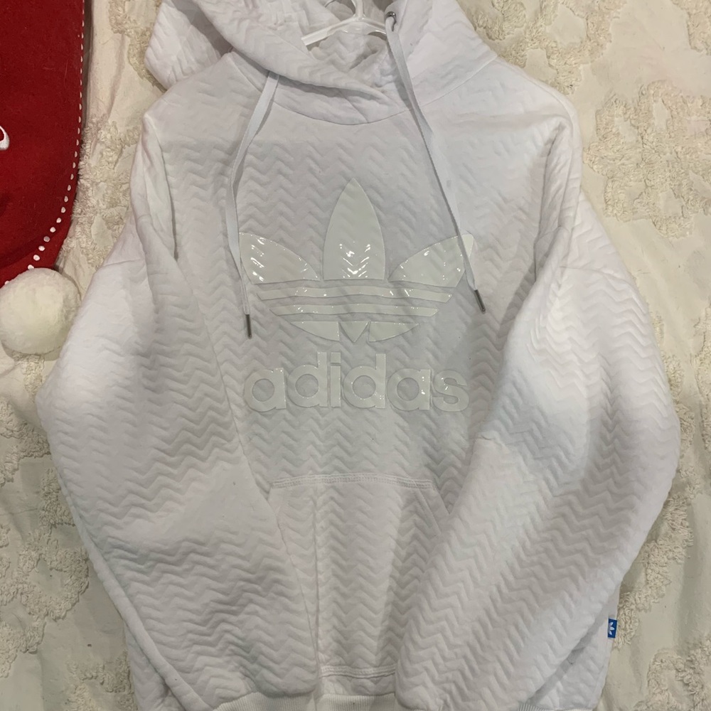 White Adidas sweatshirt
